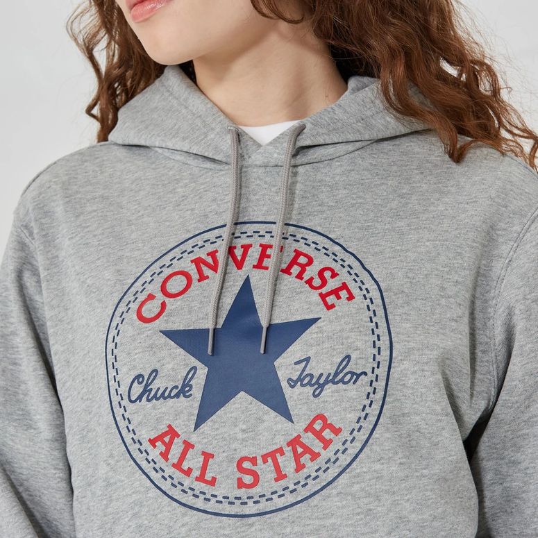 Джемпер Converse STANDARD FIT CENTER FRONT LARGE CHUCK PATCH CORE PO HOODIE FT - 4