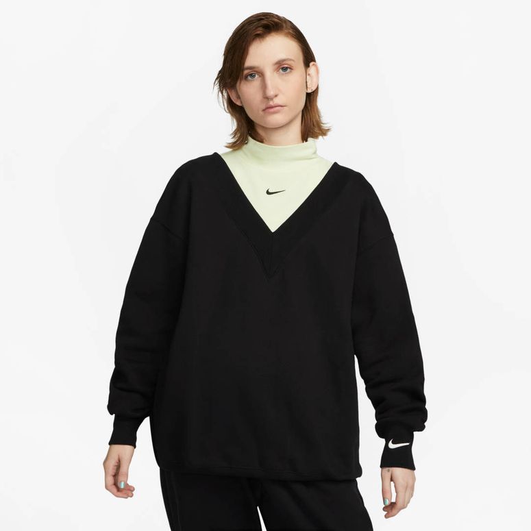 Джемпер Nike W NSW PHNX FLC OS VNECK SWTSH - 1