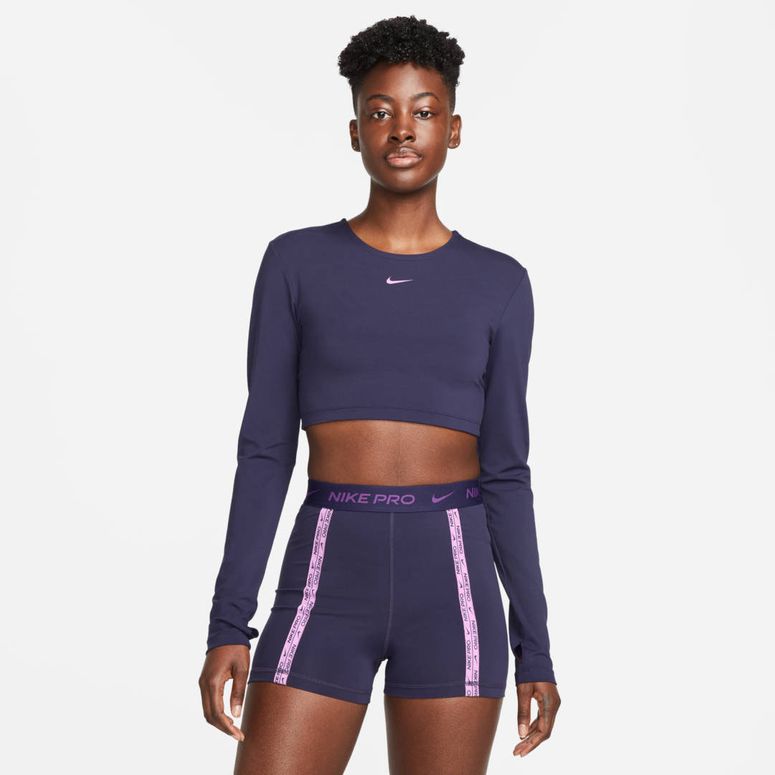 Футболка Nike W NP DF CROP LS FEMME - 1