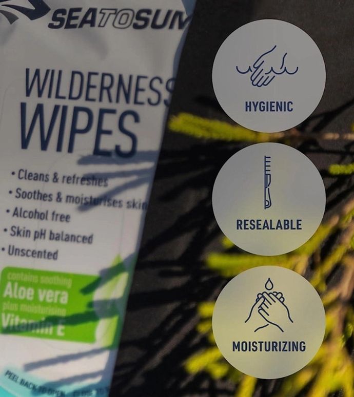 Влажные салфетки Sea To Summit WILDERNESS WIPES COMPAC 36ШТ - 2