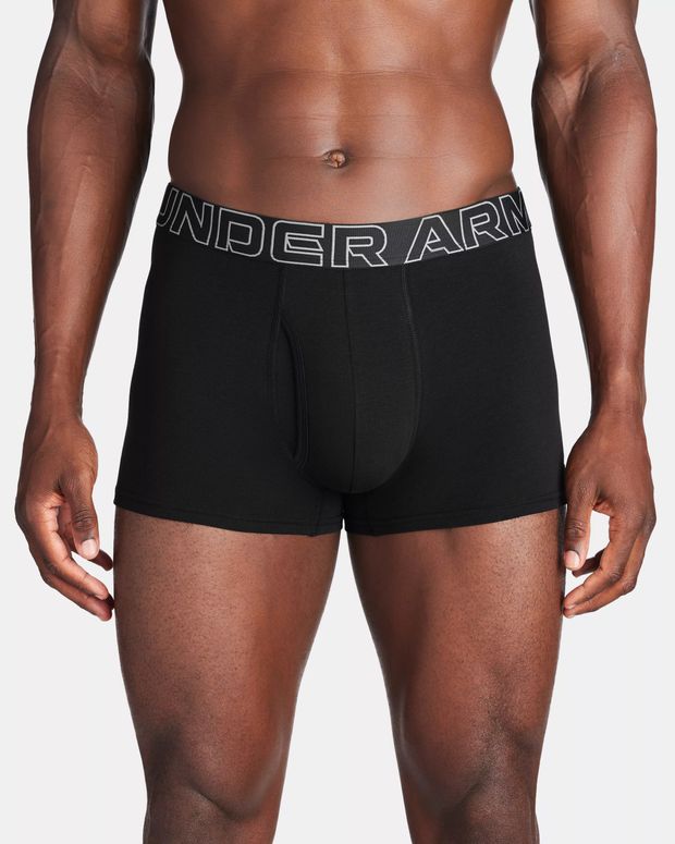 Труси UNDER ARMOUR UUSHJ08M Underwear Boxers UA PERFORMANCE COTTON - SOLID 3" 3PK  чоловічі - 1