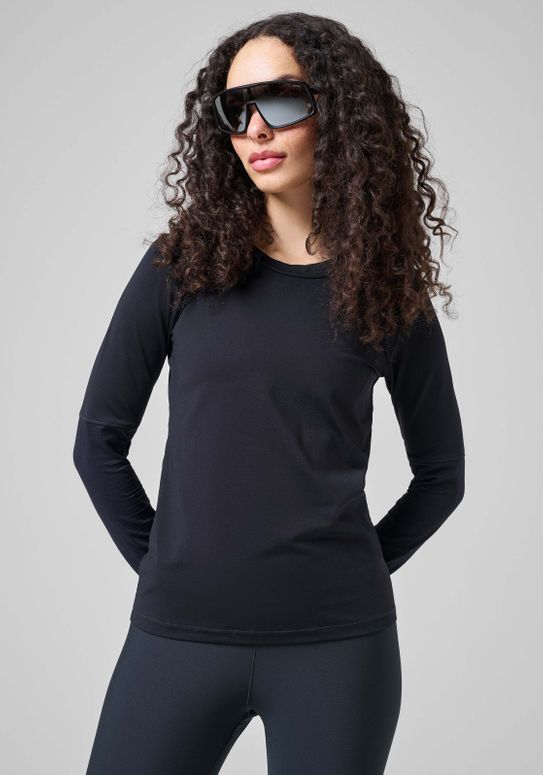 Футболка Casall ESSENTIAL MESH DETAIL LONG SLEEVE BLACK,34 - 3