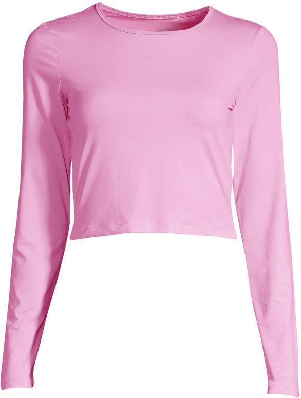 Футболка Casall CROP LONG SLEEVE ORCHID PINK,34 - 4