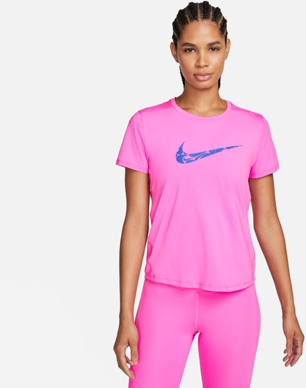 Футболка Nike W NK ONE SWSH HBR DF SS TOP женская - 1