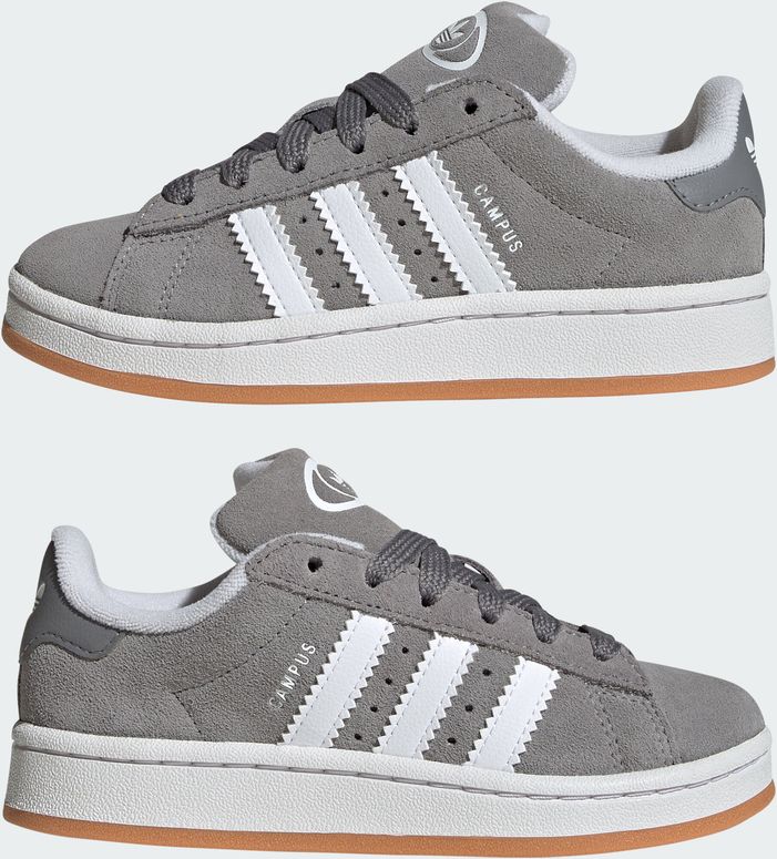 Кроссовки Adidas CAMPUS 00s C GRETHR/FTWWHT/GUM2 детские - 5