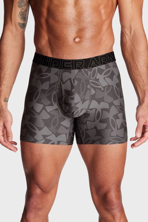 Труси UNDER ARMOUR UUSHJ19M Underwear Boxers UA PERFORMANCE TECH - PRINT 6" 3PK  чоловічі - 3