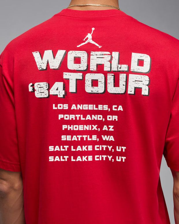 Футболка Jordan M J NC WORLD TOUR SS CREW мужская - 5