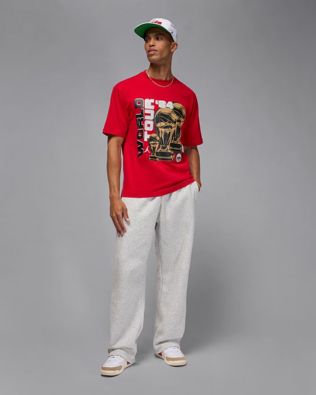 Футболка Jordan M J NC WORLD TOUR SS CREW мужская - 6