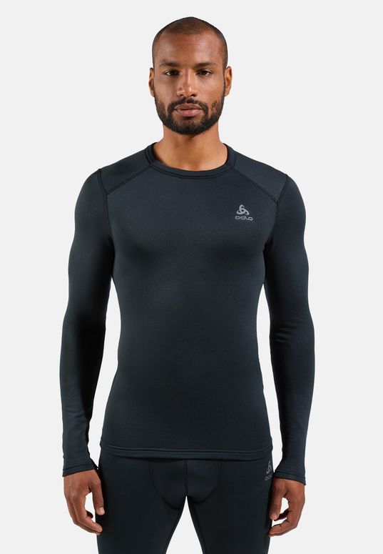 Термофутболка ODLO FUNDAMENTALS ACTIVE WARM BL TOP crew neck l/s мужская - 1