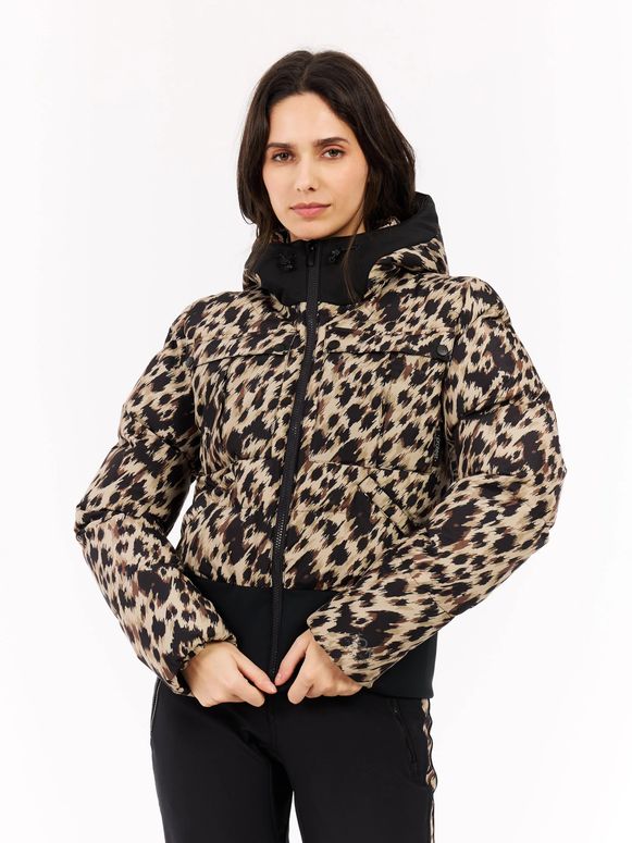 Куртка Protest Jetta Leopard puffer ski jacket жіноча - 1