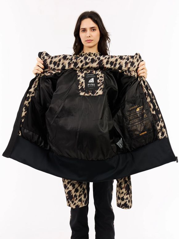 Куртка Protest Jetta Leopard puffer ski jacket жіноча - 6