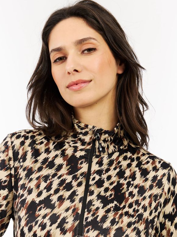 Джемпер Protest Vessy Leopard mid layer женский - 3