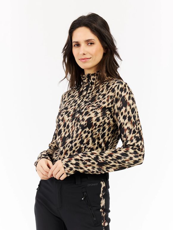 Джемпер Protest Vessy Leopard mid layer женский - 4