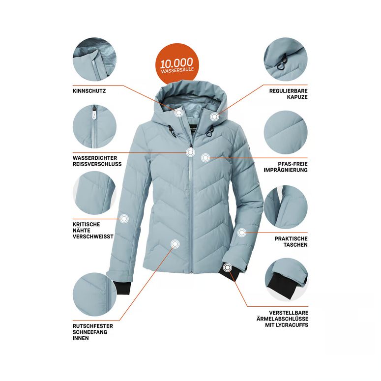 Куртка KILLTEC KSW 31 WMN SKI QLTD JCKT жіноча - 5