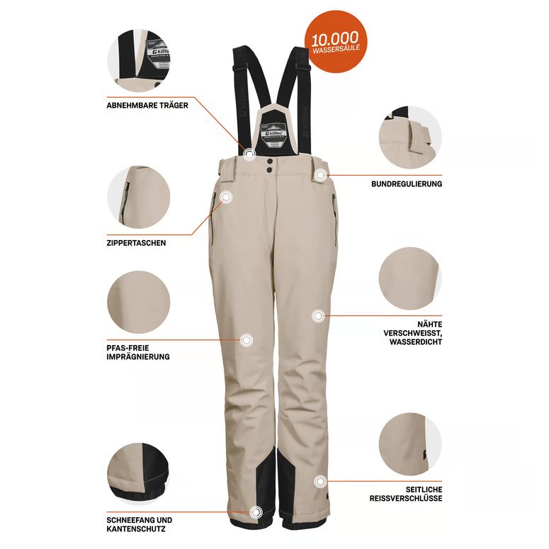 Брюки KILLTEC KSW 249 WMN SKI PNTS женские - 6