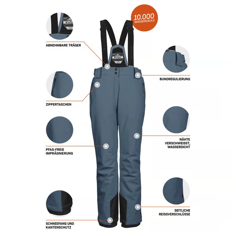 Брюки KILLTEC KSW 249 WMN SKI PNTS женские - 5