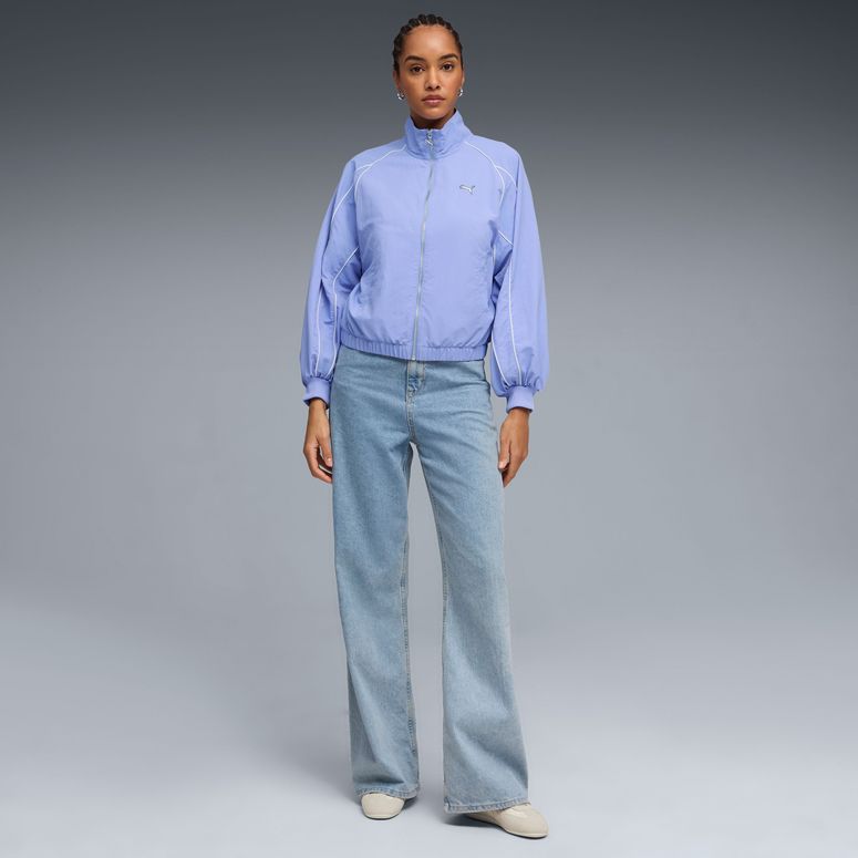 Джемпер Puma T7 Balloon Sleeve Piping Relaxed Woven Track Jacket женский - 3