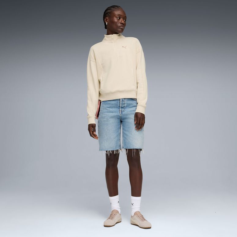 Джемпер Puma PUMA CLASS Relaxed Half-Zip Crew жіночий - 3