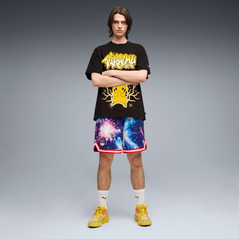 Футболка Puma Pokemon X Hoops Pikachu Tee мужская - 3