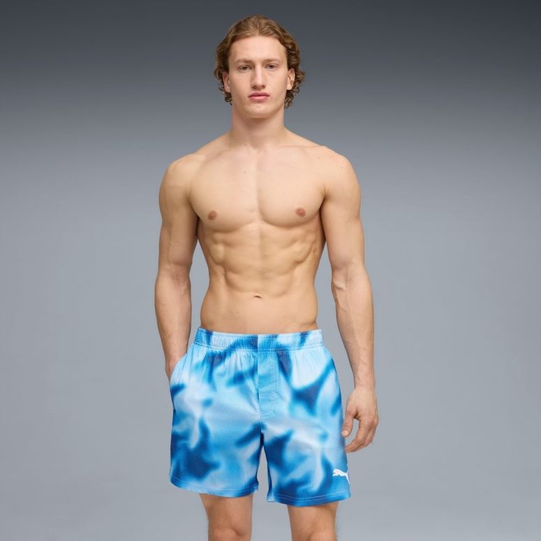 Шорты Puma PUMA SWIM MEN PRINTED RASTERIZED MID SHORTS 1P мужские - 1