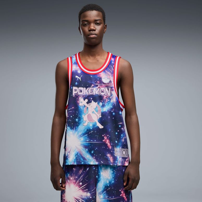 Футболка Puma Pokemon X Hoops Mewtwo Jersey чоловіча - 1