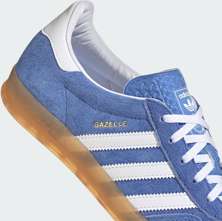 Кроссовки Adidas GAZELLE INDOOR W BLUFUS/FTWWHT/GOLDMT женские - 8