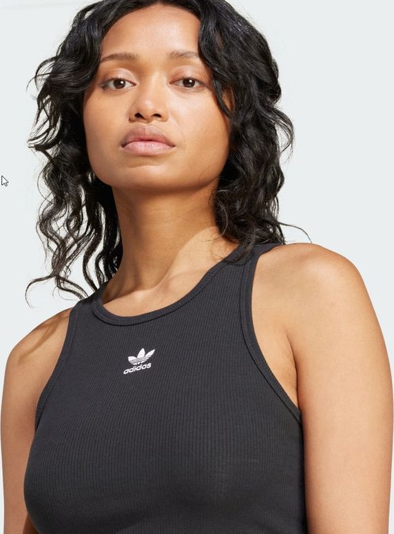Футболка Adidas ESS RIB TANK BLACK жіноча - 3
