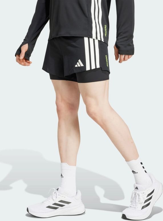 Шорты Adidas ADIZERO 2i1 M BLACK мужские - 1