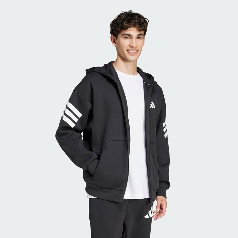 Джемпер Adidas M FI 3S FZ BLACK мужской - 3