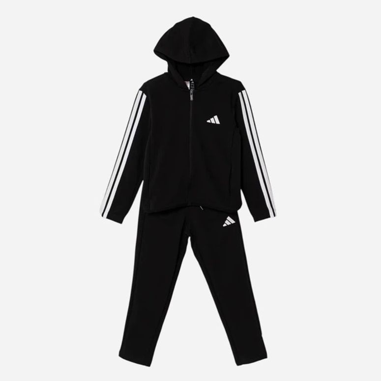 Костюм Adidas J 3S FT TS 220 BLACK/WHITE дитячий - 4