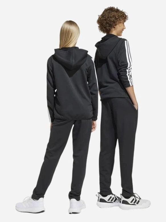 Костюм Adidas J 3S FT TS 220 BLACK/WHITE дитячий - 7