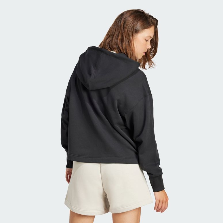 Джемпер Adidas ALL SZN French Terry Loose Full-Zip Hoodie BLACK женский - 2