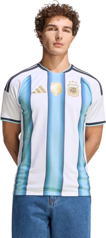 Футболка Adidas AFA H JSY D WHITE/ICEBLU/LTBLUE чоловіча - 1