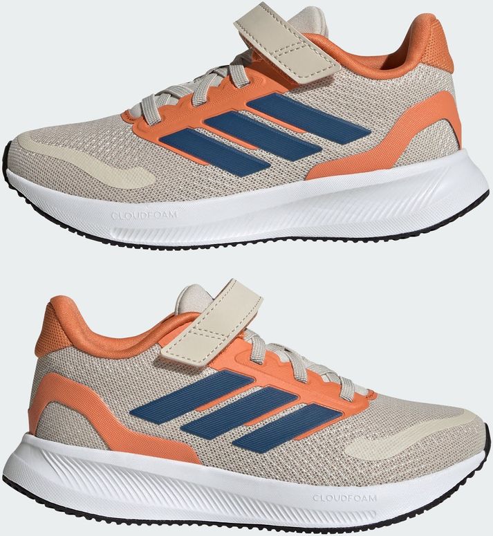Кроссовки Adidas RUNFALCON 5 EL C ALUMIN/DUPE/DUOR детские - 9
