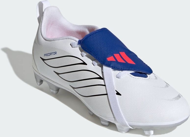 Бутсы Adidas PREDATOR CLUB FT EL FG/MG J FTWWHT/ZEROMT/ROYBLU детские - 3