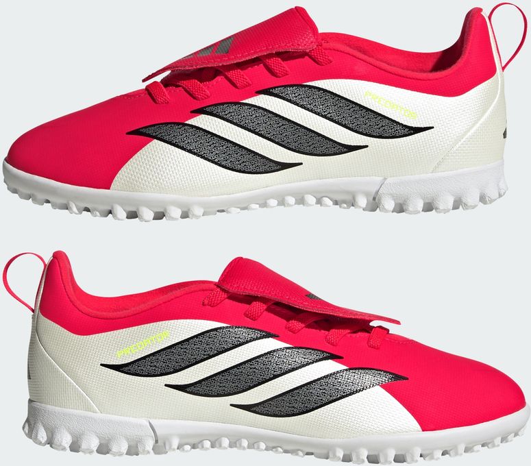 Бутсы Adidas PREDATOR CLUB FT EL TF J LUCRED/CBLACK/FTWWHT детские - 5
