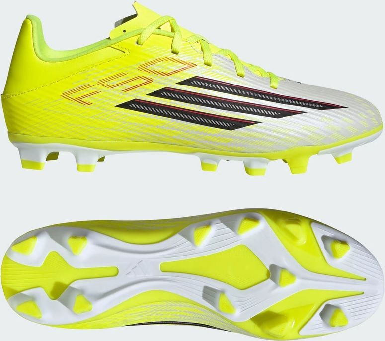 Бутсы Adidas F50 CLUB FG/MG TESOYE/CBLACK/LUCRED мужские - 5