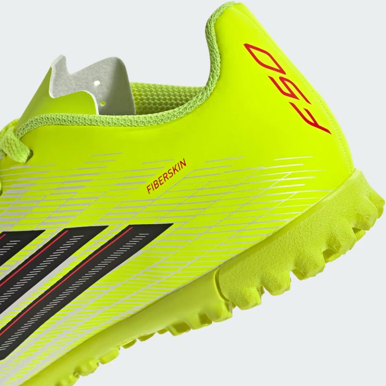 Бутсы Adidas F50 CLUB TF J TESOYE/CBLACK/LUCRED детские - 10