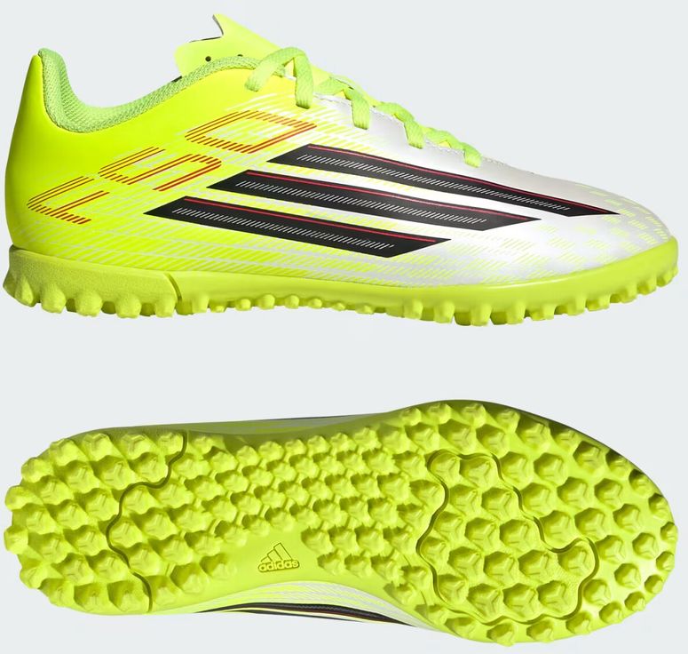 Бутсы Adidas F50 CLUB TF J TESOYE/CBLACK/LUCRED детские - 6