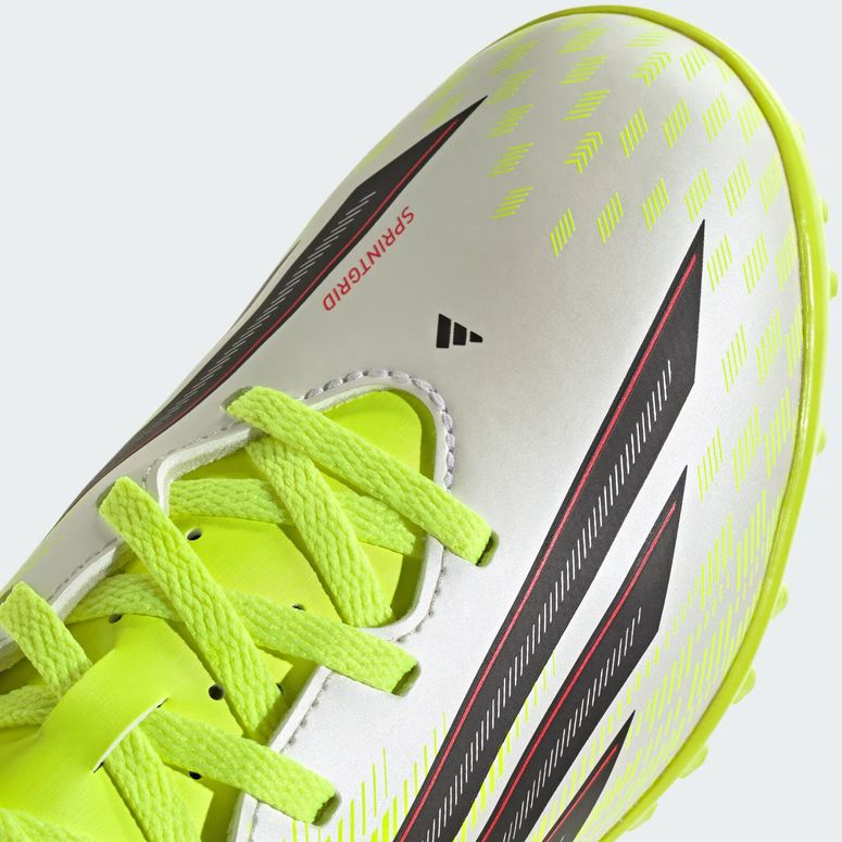 Бутсы Adidas F50 CLUB TF J TESOYE/CBLACK/LUCRED детские - 9
