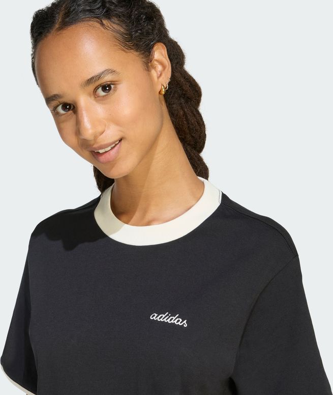Футболка Adidas W CP TEE BLACK/OWHITE женская - 5