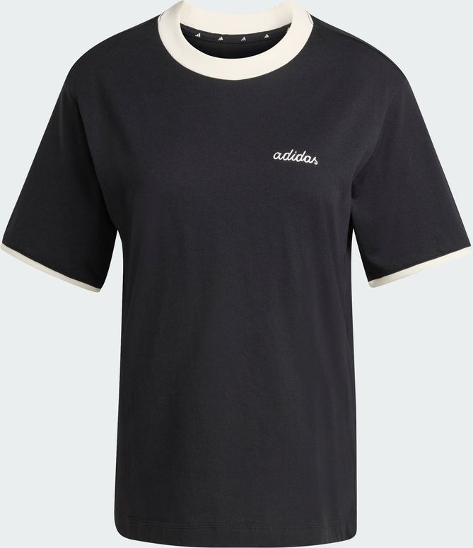 Футболка Adidas W CP TEE BLACK/OWHITE женская - 7
