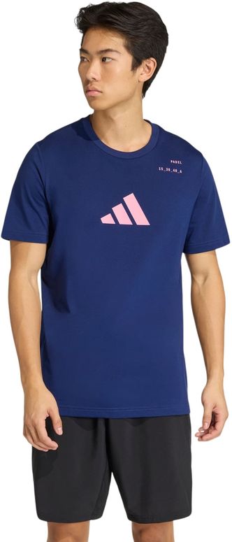 Футболка Adidas M PADEL CAT G T DKBLUE чоловіча - 1