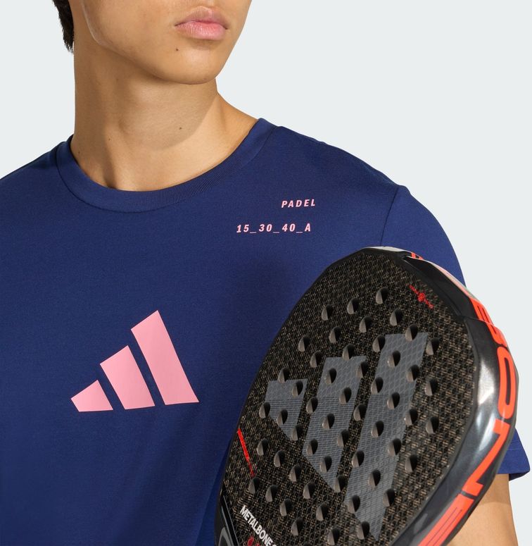 Футболка Adidas M PADEL CAT G T DKBLUE чоловіча - 3