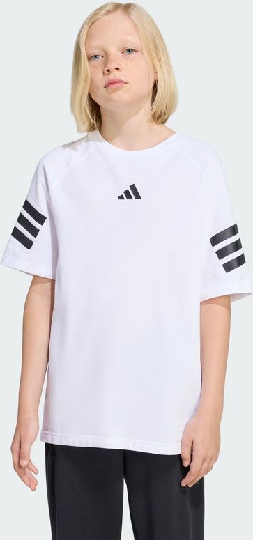 Футболка Adidas J FI 3S  TEE WHITE/BLACK дитяча - 3