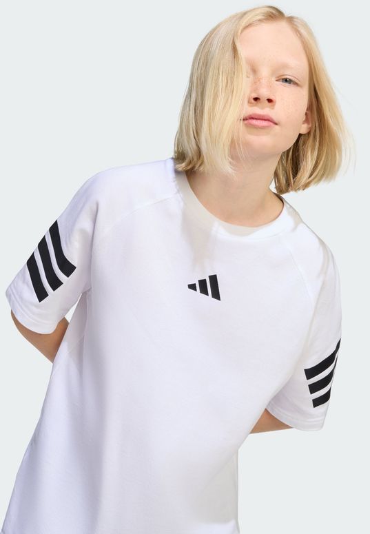 Футболка Adidas J FI 3S  TEE WHITE/BLACK дитяча - 6
