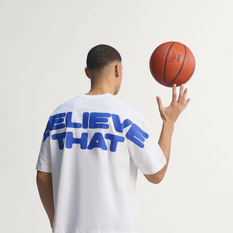Футболка Adidas ANTED BT2 TEE WHITE/LUCBLU мужская - 2