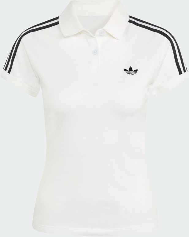 Футболка Adidas 3S POLO WHITE/BLACK жіноча - 2
