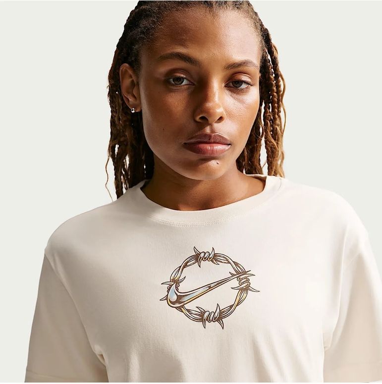 Футболка Nike W NSW CLASSIC SS TEE BRB CHRME жіноча - 4