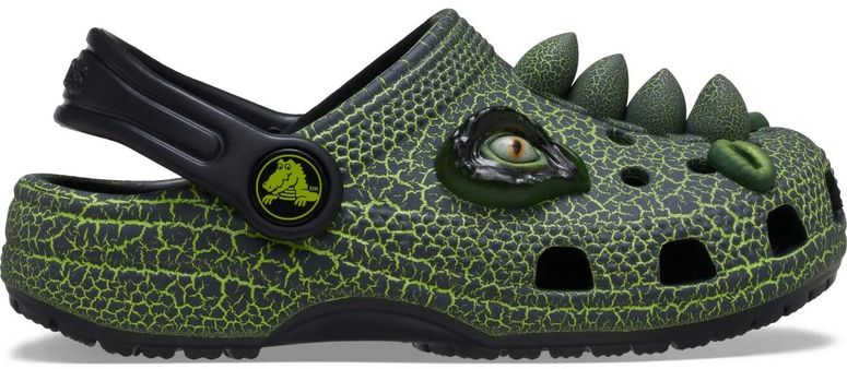 Сабо CROCS Classic IAM Scary Dino Clog T Blk для мальчика - 1